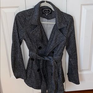 Grey peacoat